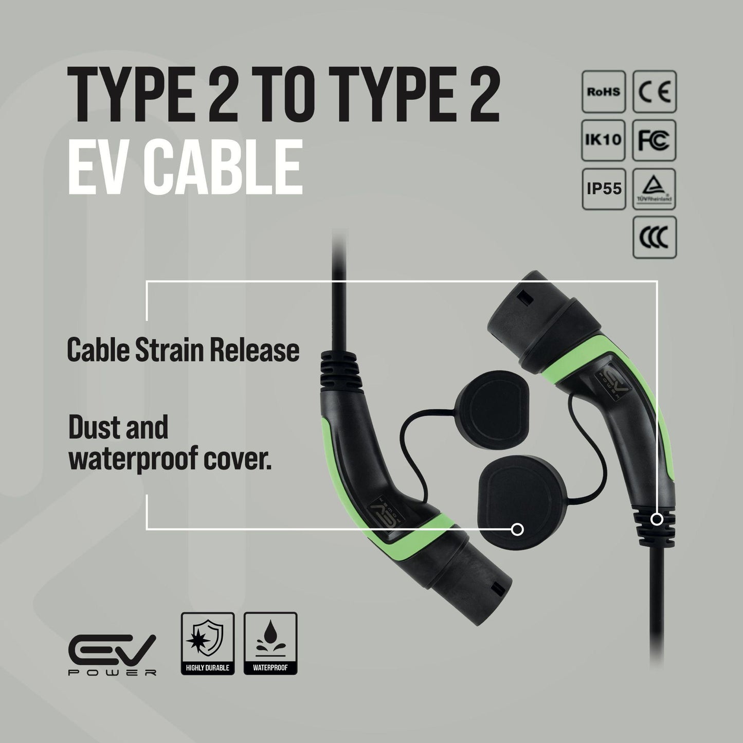 17.5m EV Charging Cables